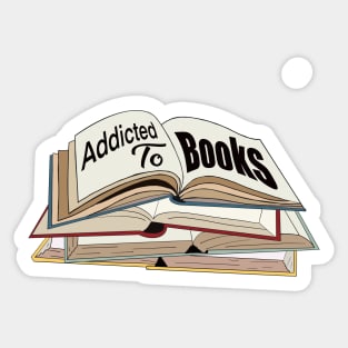 Addicted to Reading Sticker